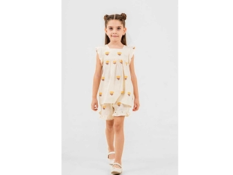 KIZ 2/5 YAŞ YASEMİN BASKILI TAKIM