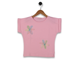 KIZ 9/12 YAŞ PAPATYA ÇİÇEKLİ  BADİ