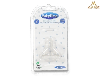 BEBE SİLİKON KLASİK BİBERON EMZİĞİ NO 2