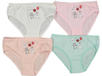 KIZ 10/11  YAŞ KARIŞIK BASKILI SLİP KİLOT