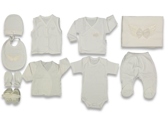 UNISEX 3/3 AY KANATLI 10 PARÇA ZIBIN SETİ  