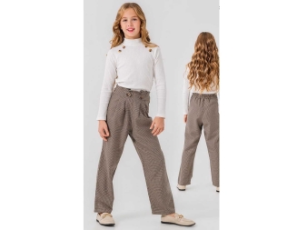 KIZ 5/9 YAŞ KAZ AYAĞI FİTİLLİ TAKIM