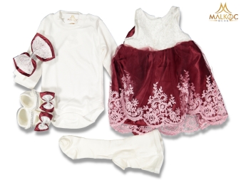 KIZ TAŞLI DANTELLİ MEVLÜTLÜK