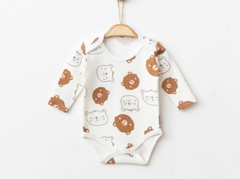 UNISEX 1/9 AY YENİ AYICIK KOLLU KÜÇÜK BADİ