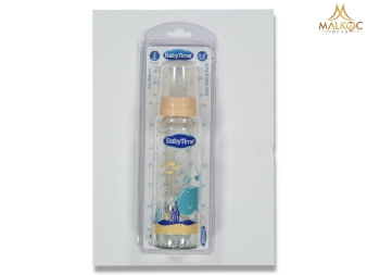 BEBE KLASİK CAM BİBERON S.KİRAZ.250 CC