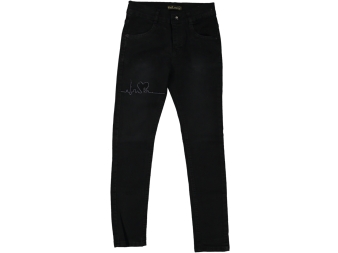 KIZ 12/16 YAŞ CEP KALP NAKIŞLI KOT PANTOLON 