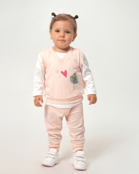 süveterli kuş baskılı 3 lü takım