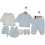 ERKEK 3/3 AY 7\'Lİ KADİFE SET KARTANELİ