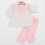 KIZ 3/9 AY BEBE YAKA FİSTO DETAYLI 2Lİ SWEAT TAKIM
