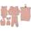 UNISEX 3/3 AY FİYONKLU 7 Lİ ZIBIN TAKIMI